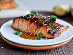 Asian Salmon with Brown Rice & Stir Fry