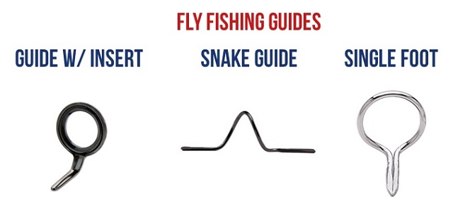 Fly fishing guides used to be just wire frame but now have inserts that are now even used on non fly fishing rods