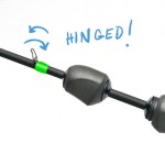 Hinged hook keeper folds up or down, which is pretty sweet